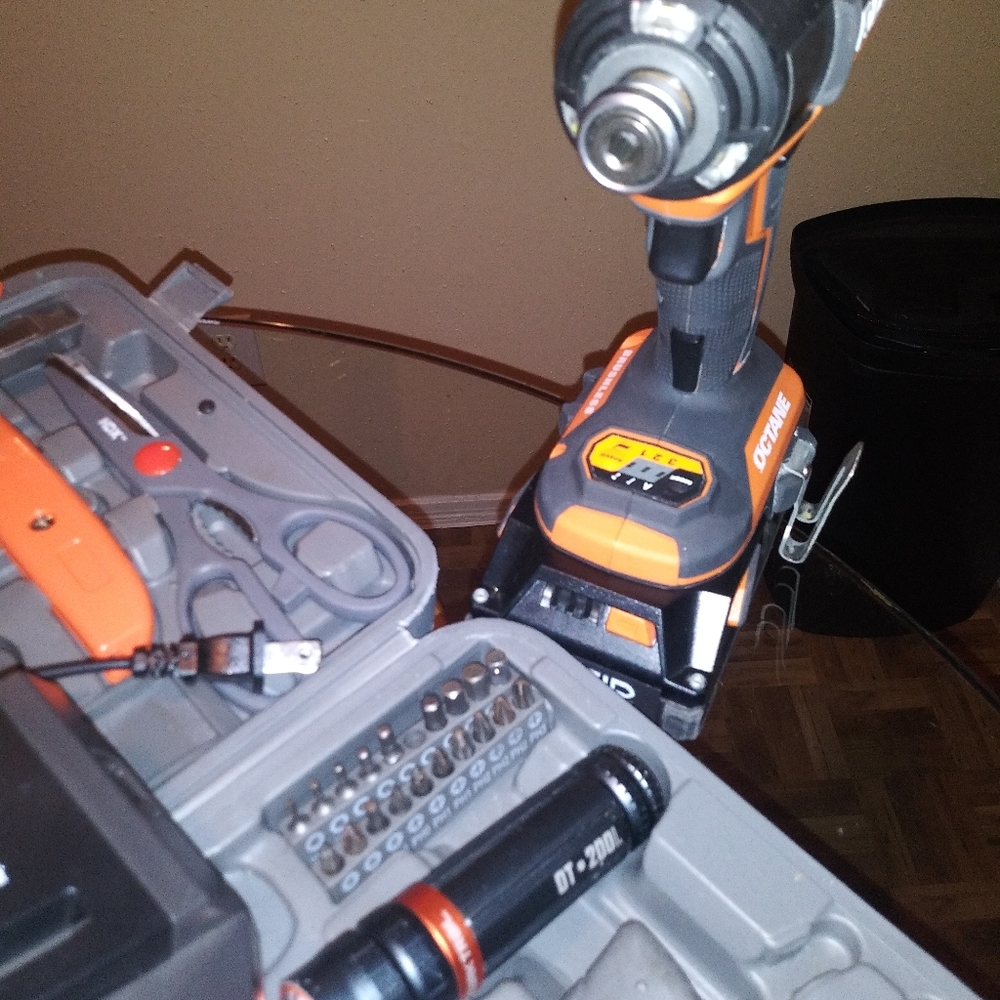 Ridgid drill and accessories